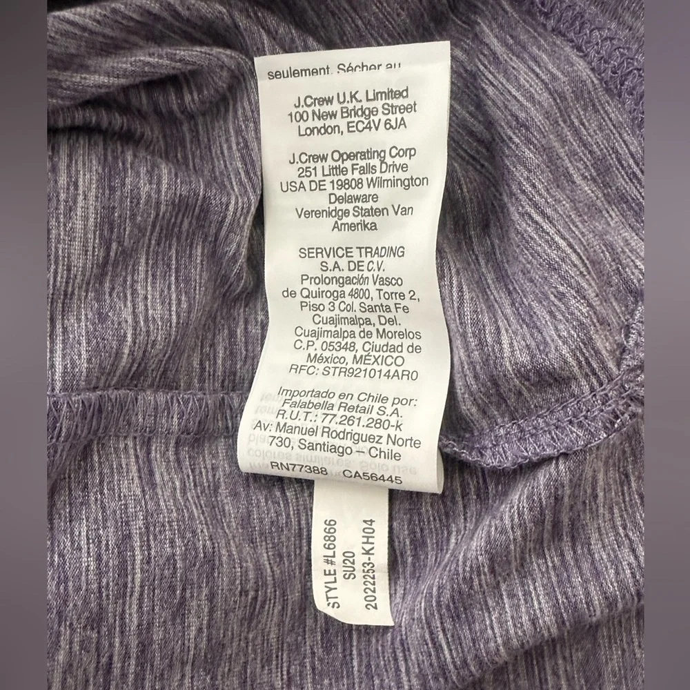 J. Crew Performance Short Sleeve Men's XL Polo Purple/White‎